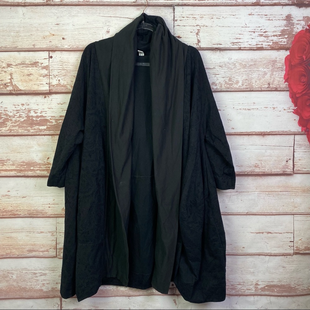 Wendy Trendy oversized fleur de lis jacket